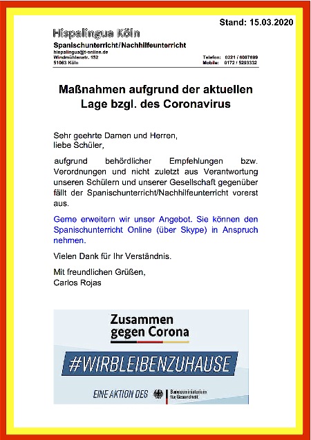 Spanischunterricht Online Spanisch Lernen Online Koln